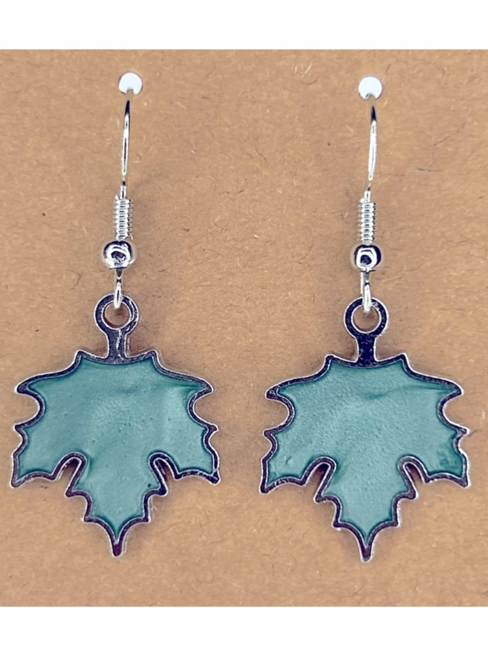 Fashion Jewelry Silver Plated Fall Leaf Dangle Earrings Fashion Jewelry